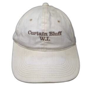 YoungAn Hat Co Beige OS Curtain Bluff WI Baseball Cap Strapback Embroidered Hat